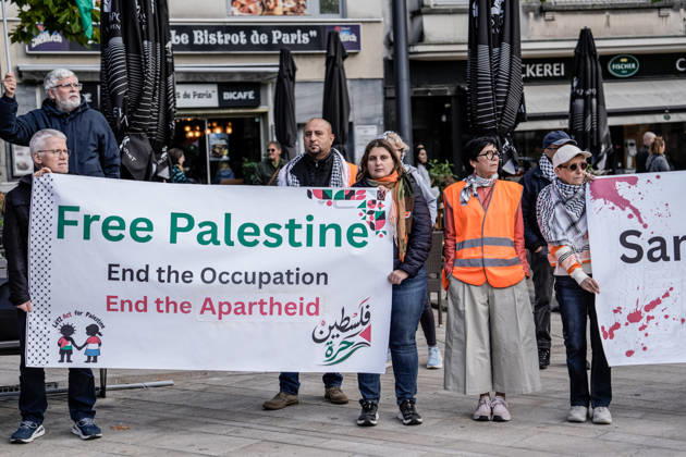 Pro-Palestine demonstration held in Luxembourg LUXEMBOURG, LUXEMBOURG - OCTOBER 10: Demonstrators gather for a pro-Palestine march organized by the Letz Act for Palestine initiative as part of a global day of action in solidarity with Palestinians in Luxembourg City, Luxembourg, on October 10, 2026. Organized in response to a call by the Global Alliance for Palestine, the march begins on Boulevard Franklin Roosevelt and proceeds towards Place de Paris, with participants calling for justice, freedom and self-determination for Palestinians. Muhammed Said Tako Anadolu Luxembourg Luxembourg. Editorial use only. Please get in touch for any other usage. Copyright: x2026xAnadoluxMuhammedxSaidxTakox
