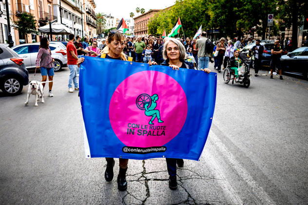 Disability Pride Palermo 2026 PALERMO, ITALY - OCTOBER 10: Disability Pride Palermo, dedicated this year to the theme Revolutionary Disabilities to advocate for the rights and self-determination of people with disabilities and to demand the elimination of architectural barriers, on October 10, 2026 in Palermo, Italy. Palermo Sicily Italy Copyright: xStefanoxMontesix
