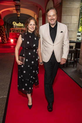 ABB HOPE GALA: Lidija Grossmann and Stephan Grossmann, a married couple, were guests on the red carpet at the 2026 Hope Gala at the Schauspielhaus Dresden on October 10, 2026, in Dresden, Saxony, Germany