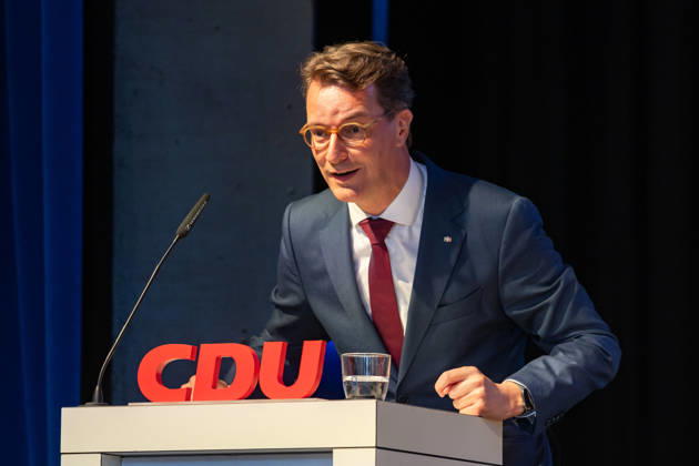 Ceremony Marking the 150th Anniversary of Konrad Adenauer and the 80th Anniversary of the CDU Bad Honnef October 10, 2026 Speech by North Rhine-Westphalia Minister President Hendrik WÜST CDU Ceremony marking the 150th anniversary of Konrad Adenauer and the 80th anniversary of the CDU Bad Honnef at the Kursaal in Bad Honnef Adenaue Copyright: xMarcxJohnx