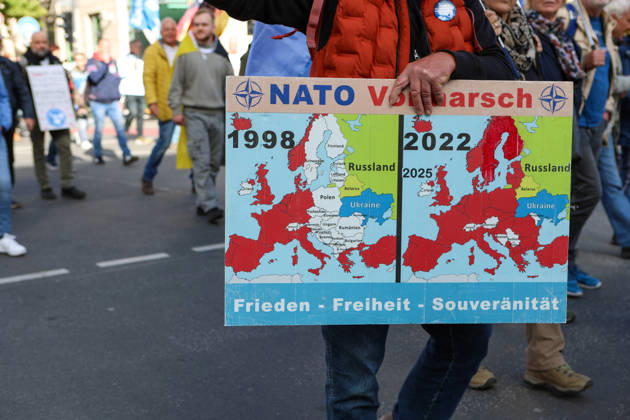 October 10, 2026, Berlin, Berlin, Germany: Demonstrators gather in Berlin for the Project M1llion rally against the German government. Participants take to the streets to voice their opposition to government policies, displaying banners and expressing their political demands. The demonstration brings together people seeking to make their concerns heard and draw public attention to their criticism of the country s political leadership. Berlin Germany - ZUMAc291 20261010_zip_c291_011 Copyright: xMariaxCastrox