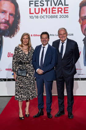 PEOPLE: Festival Lumiere - Lyon 10 10 2026 Madame Carion, Laurent Gerra and Christan Carion attend the opening ceremony of the 18th Festival Lumiere in Lyon (France) on October 10, 2026. Photo by Sandrine Thesillat PsNewZ  Copyright: xSandrinexThesillatx