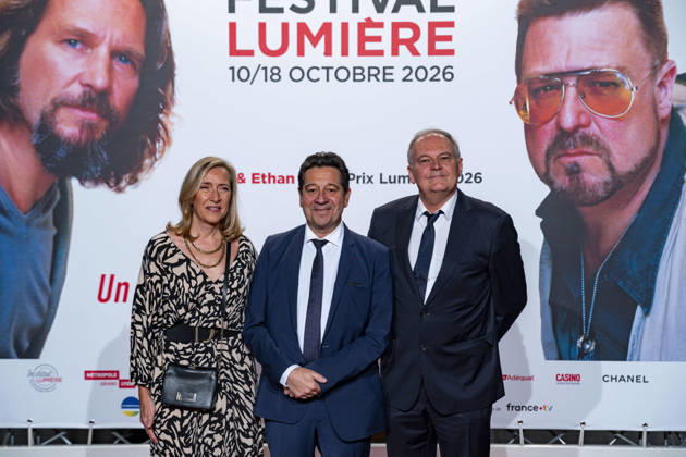 PEOPLE: Festival Lumiere - Lyon 10 10 2026 Madame Carion, Laurent Gerra and Christan Carion attend the opening ceremony of the 18th Festival Lumiere in Lyon (France) on October 10, 2026. Photo by Sandrine Thesillat PsNewZ  Copyright: xSandrinexThesillatx