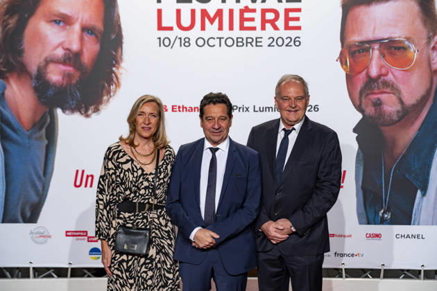PEOPLE: Festival Lumiere - Lyon 10 10 2026 Madame Carion, Laurent Gerra and Christan Carion attend the opening ceremony of the 18th Festival Lumiere in Lyon (France) on October 10, 2026. Photo by Sandrine Thesillat PsNewZ  Copyright: xSandrinexThesillatx