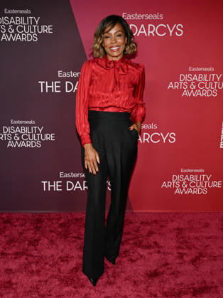 October 10, 2026, Santa Monica, California, USA: American actress KAREN PITTMAN attends the inaugural Easterseals Disability Arts & Culture Awards DARCYS Awards red carpet. Santa Monica USA - ZUMAb173 20261010_aap_b173_043 Copyright: xBillyxBennightx