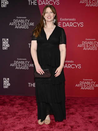 October 10, 2026, Santa Monica, California, USA: SARAH GARRAHAN attends the inaugural Easterseals Disability Arts & Culture Awards DARCYS Awards red carpet. Santa Monica USA - ZUMAb173 20261010_aap_b173_062 Copyright: xBillyxBennightx