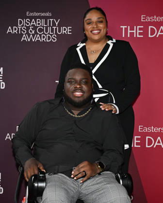October 10, 2026, Santa Monica, California, USA: LARICE RUTLEY and VINCENT RUTLEY attend the inaugural Easterseals Disability Arts & Culture Awards DARCYS Awards red carpet. Santa Monica USA - ZUMAb173 20261010_aap_b173_078 Copyright: xBillyxBennightx
