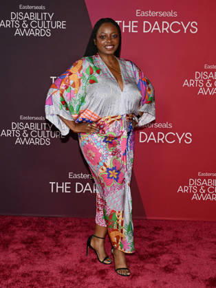 October 10, 2026, Santa Monica, California, USA: AALIYAH WILLIAMS attends the inaugural Easterseals Disability Arts & Culture Awards DARCYS Awards red carpet. Santa Monica USA - ZUMAb173 20261010_aap_b173_098 Copyright: xBillyxBennightx