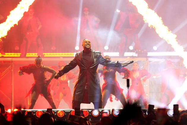 Puerto Rican singer Don Omar performs during his concert at the Barclays Center in New York, United States, 10 October 2026. Don Omar Concert in New York !ACHTUNG: NUR REDAKTIONELLE NUTZUNG! Copyright: xAngelxColmenaresx AME5020 20261011-55021650165_1
