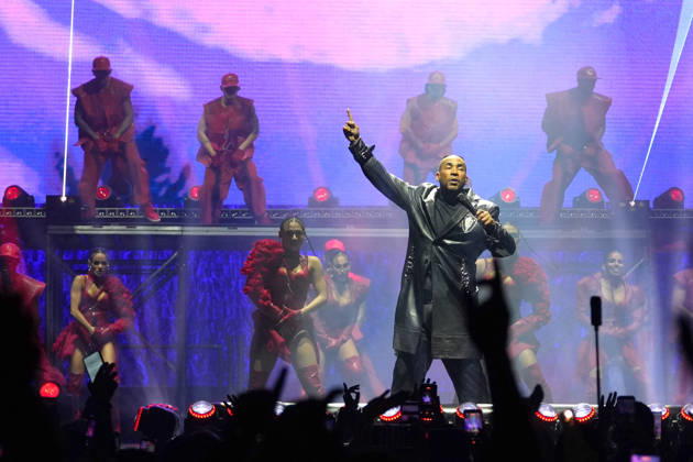 Puerto Rican singer Don Omar performs during his concert at the Barclays Center in New York, United States, 10 October 2026. Don Omar Concert in New York !ACHTUNG: NUR REDAKTIONELLE NUTZUNG! Copyright: xAngelxColmenaresx AME5016 20261011-55021650167_1