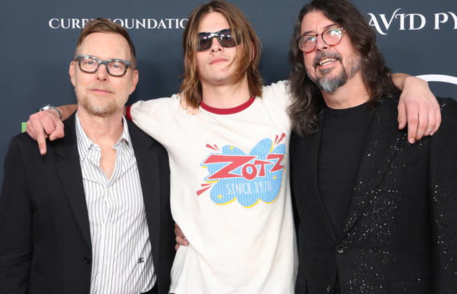 Soundstage Of Hope Gala - LA Nate Mendel, Shane Hawkins, Dave Grohl. At The Soundstage Of Hope Gala held at Chaplin Recording Studios in Los Angeles, CA. 01 October 2026 Photo Credit: ABACA PRESS-Fafou Los Angeles CA United States Copyright: xFatixSadou ABACAPRESS.COMx