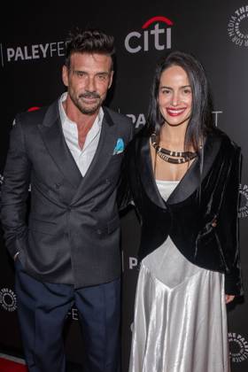 October 10, 2026, New York, New York, United States: (L-R) Frank Grillo and Sinayra San Nardi attend.screening of Tulsa King during PaleyFest NY 2026 at The Paley Museum on October 10, 2026 in New York City. New York United States - ZUMAs197 20261010_aaa_s197_693 Copyright: xRonxAdarx
