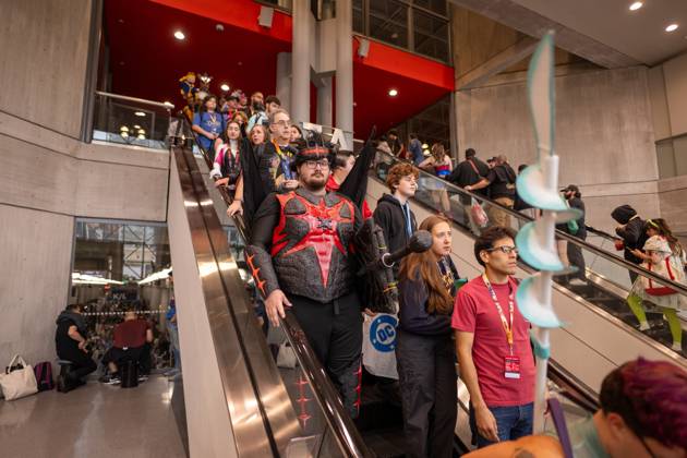 October 10, 2026, New York, New York, United States: NEW YORK, NEW YORK - OCTOBER 10: Attendees some in costumes exit the exhibition hall during New York Comic Con 2026 at The Jacob K. Javits Convention Center on October 10, 2026 in New York City..during New York Comic Con 2026 at The Jacob K. Javits Convention Center on October 10, 2026 in New York City. New York United States - ZUMAs197 20261010_aaa_s197_759 Copyright: xRonxAdarx