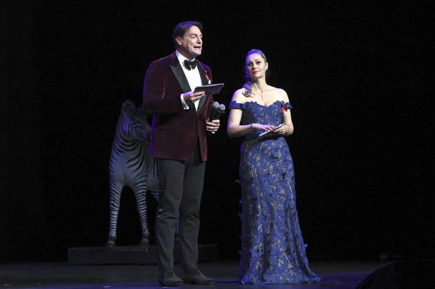 Benjamin Bieneck and Ruth Moschner at the 18 Hope Gala 2026 at the Schauspielhaus Dresden, October 10, 2026 Foto:xM.xFischerx xFuturexImagex hope_6108