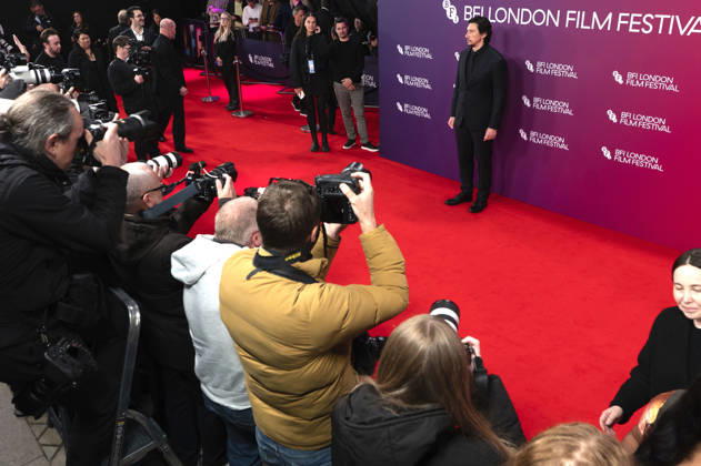 Adam Driver at the premiere of the film *Paper Tiger* at the 70th BFI London Film Festival 2026 at the Royal Festival Hall in London, October 10, 2026 Foto:xS.xVasx xFuturexImagex paper_6010