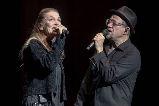 Performance by singer Anna Loos with Jan Josef Liefers’ Radio Doria during the 18th HOPE Gala at the Schauspielhaus Dresden. The HOPE Gala Dresden is a benefit event that supports the HOPE Cape Town children’s project in South Africa in its commitment to health, development, and education of children and young adults in the townships around Cape Town