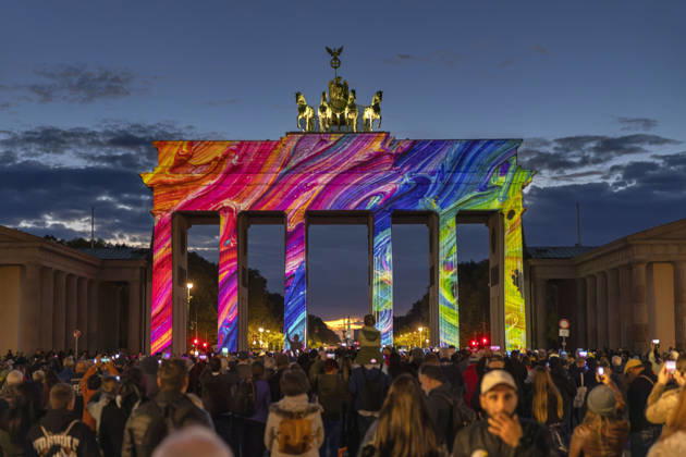 Festival of Lights, Downtown Light Festival, Berlin, October 10, 2026, Brandenburg Gate, 22nd BERLIN FESTIVAL OF LIGHTS, Theme: Colours of Love, light installations, October 10, 2026, Berlin, Germany English Brandenburg Gate, 22nd Berlin Festival of Lights, Theme: Colours of Love, light installations, October 10, 2026, Berlin, Germany Berlin City Center Berli Copyright: xPeterxEngelkex