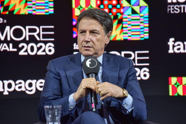 October 11, 2026, Rome, Rome, Italy: Movimento 5 Stelle President Giuseppe Conte speaks during the panel Faccia a Faccia con i politici at the Rumore Festival 2026 at Acquario Romano in Rome on October 11, 2026. Rome Italy - ZUMAn299 20261011_zip_n299_015 Copyright: xVincenzoxNuzzolesex