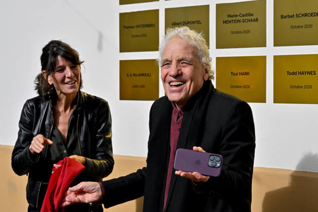 18th Lumiere Festival Bad Lieutenant Screening Abel Ferrara unveiling a commemorative plate in his honor on the Film Makers Wall after the screening of the movie Bad Lieutenant during the 18th Lyon Lumiere Film Festival in Lyon, France on 11 October 2026. Photo by Julien Reynaud APS-Medias ABACAPRESS.COM Lyon France Copyright: xReynaudxJulien APS-Medias ABACAx