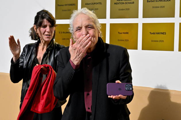18th Lumiere Festival Bad Lieutenant Screening Abel Ferrara unveiling a commemorative plate in his honor on the Film Makers Wall after the screening of the movie Bad Lieutenant during the 18th Lyon Lumiere Film Festival in Lyon, France on 11 October 2026. Photo by Julien Reynaud APS-Medias ABACAPRESS.COM Lyon France Copyright: xReynaudxJulien APS-Medias ABACAx