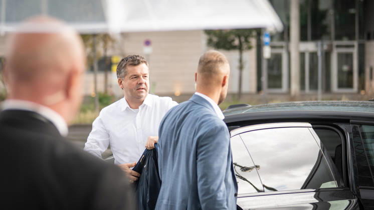 Sven Schulze, Minister-President and parliamentary group leader of Saxony-Anhalt, upon his arrival at the Konrad Adenauer House for the CDU Germany Executive Committee Retreat in Berlin, October 2026, Berlin, Berlin, Germany, Konrad Adenauer House