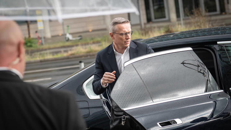 Karsten Wildberger, Federal Minister for Digital Affairs and State Modernization, upon his arrival at the CDU Germany Executive Committee Retreat in Berlin, October 2026, Berlin, Berlin, Germany, Konrad Adenauer House