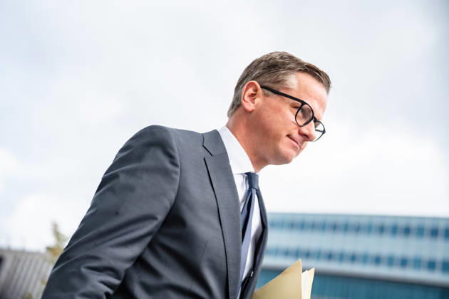 Carsten Linnemann, Federal Minister of Health, upon his arrival at the Konrad Adenauer House for the CDU of Germany’s Executive Committee Retreat in Berlin, October 2026, Berlin, Berlin, Germany, Konrad Adenauer House