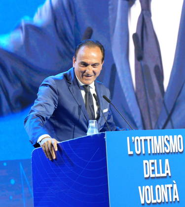 IPA89549639 - Milan, October 11, 2026, Forza Italia Event: The Optimism of Will at the East End Studios on Via Mecenate with Alberto Cirio  Copyright: xDuilioxPiaggesix xDuilioxPiaggesix IPA89549639