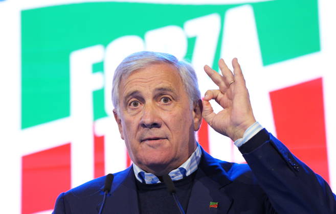IPA89549733 - Milan, October 11, 2026, Forza Italia Event: The Optimism of Will at the East End Studios on Via Mecenate with Antonio Tajani  Copyright: xDuilioxPiaggesix xDuilioxPiaggesix IPA89549733