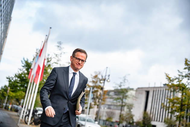 Carsten Linnemann, Federal Minister of Health, upon his arrival at the Konrad Adenauer House for the CDU of Germany’s Executive Committee Retreat in Berlin, October 2026, Berlin, Berlin, Germany, Konrad Adenauer House