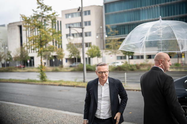 Karsten Wildberger, Federal Minister for Digital Affairs and State Modernization, upon his arrival at the CDU Germany Executive Committee Retreat in Berlin, October 2026, Berlin, Berlin, Germany, Konrad Adenauer House
