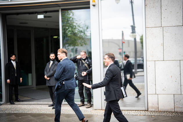 Manuel Hagel, Minister of the Interior of Baden-Württemberg, upon his arrival at the CDU Germany Executive Committee Retreat in Berlin, October 2026, Berlin, Berlin, Germany, Konrad Adenauer House