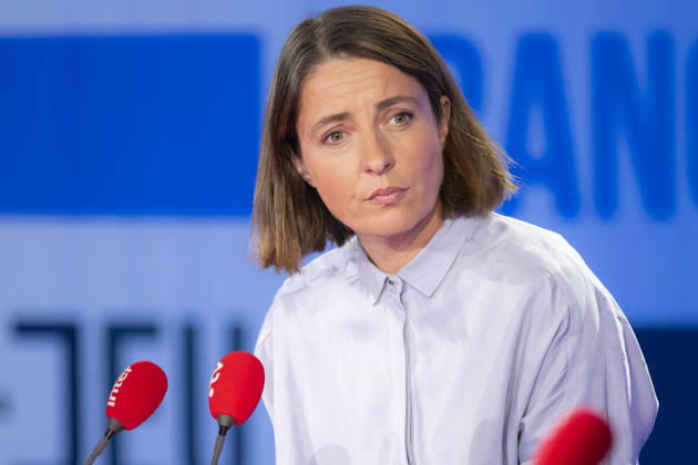 CGT General Secretary Sophie Binet Franc Jeu - Paris CGT General Secretary Sophie Binet during an interview at Franc Jeu on France 2 channel in Paris, France on October 11, 2026.Photo by Eliot Blondet ABACAPRESS.COM Paris France France Copyright: xBlondetxEliot ABACAx