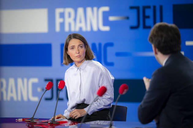 CGT General Secretary Sophie Binet Franc Jeu - Paris CGT General Secretary Sophie Binet during an interview at Franc Jeu on France 2 channel in Paris, France on October 11, 2026.Photo by Eliot Blondet ABACAPRESS.COM Paris France France Copyright: xBlondetxEliot ABACAx