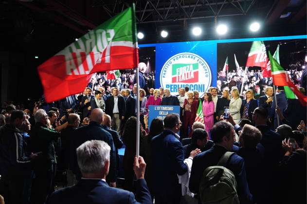 IPA89549710 - Milan, October 11, 2026, Forza Italia Event: The Optimism of Will at the East End Studios on Via Mecenate with Antonio Tajani Copyright: xDuilioxPiaggesix xDuilioxPiaggesix IPA89549710