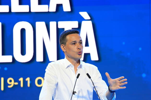 IPA89549635 - Milan, October 11, 2026, Forza Italia Event: *L ottimismo della Volontà* at the East End Studios on Via Mecenate with Stefano Benigni  Copyright: xDuilioxPiaggesix xDuilioxPiaggesix IPA89549635