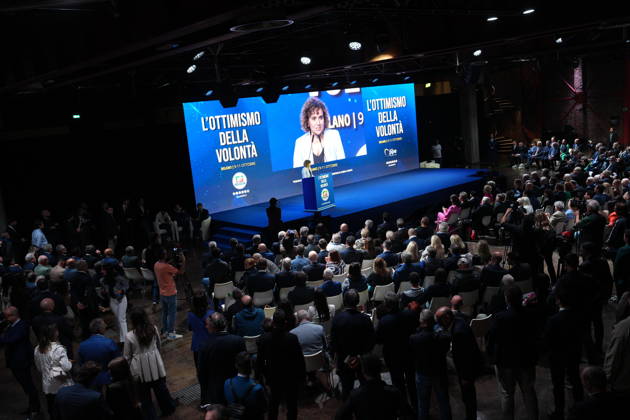 IPA89549657 - Milan, October 11, 2026, Forza Italia Event: *L ottimismo della Volontà* at the East End Studios on Via Mecenate with Dolors Montserrat  Copyright: xDuilioxPiaggesix xDuilioxPiaggesix IPA89549657