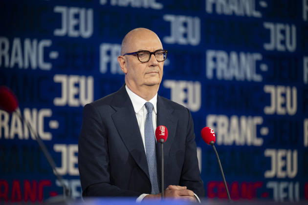 French Economy Minister Roland Lescure Franc Jeu - Paris French Economy Minister Roland Lescure during an interview at Franc Jeu on France 2 channel in Paris, France on October 11, 2026.Photo by Eliot Blondet ABACAPRESS.COM Paris France France Copyright: xBlondetxEliot ABACAx