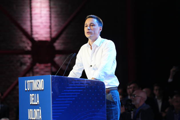 IPA89549631 - Milan, October 11, 2026, Forza Italia Event: *L ottimismo della Volontà* at the East End Studios on Via Mecenate with Stefano Benigni  Copyright: xDuilioxPiaggesix xDuilioxPiaggesix IPA89549631