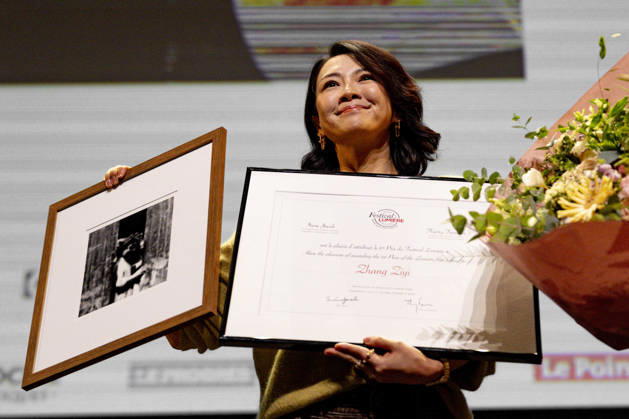 PEOPLE: Festival Lumiere - Lyon 11 10 2026 Zhang Ziyi receives the Lumiere Award, as well as a still from a film directed by the Lumiere brothers at the 18th Lumiere Film Festival Lumiere in Lyon (France) on October 11, 2026. Photo by Sandrine Thesillat PsNewZ Copyright: xSandrinexThesillatx