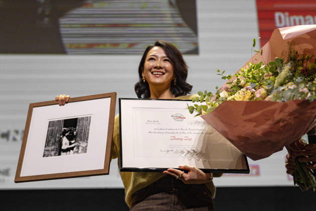 PEOPLE: Festival Lumiere - Lyon 11 10 2026 Zhang Ziyi receives the Lumiere Award, as well as a still from a film directed by the Lumiere brothers at the 18th Lumiere Film Festival Lumiere in Lyon (France) on October 11, 2026. Photo by Sandrine Thesillat PsNewZ Copyright: xSandrinexThesillatx