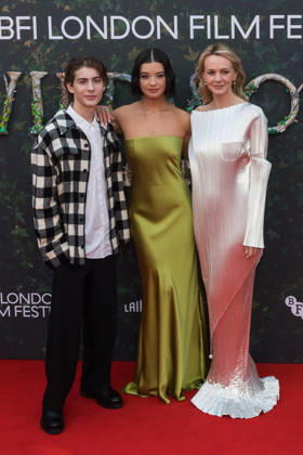Wildwood Premiere at BFI London Film Festival LONDON, UNITED KINGDOM - OCTOBER 11: (L-R) Jacob Tremblay, Peyton Elizabeth Lee and Carey Mulligan attend the premiere of Wildwood during the 70th BFI London Film Festival at the Royal Festival Hall in London, United Kingdom on October 11, 2026. Wiktor Szymanowicz Anadolu London United Kingdom. Editorial use only. Please get in touch for any other usage. Copyright: x2026xAnadoluxWiktorxSzymanowiczx