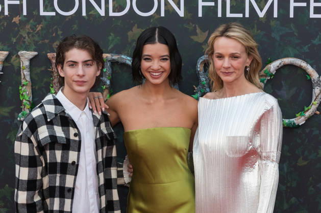 Wildwood Premiere at BFI London Film Festival LONDON, UNITED KINGDOM - OCTOBER 11: (L-R) Jacob Tremblay, Peyton Elizabeth Lee and Carey Mulligan attend the premiere of Wildwood during the 70th BFI London Film Festival at the Royal Festival Hall in London, United Kingdom on October 11, 2026. Wiktor Szymanowicz Anadolu London United Kingdom. Editorial use only. Please get in touch for any other usage. Copyright: x2026xAnadoluxWiktorxSzymanowiczx