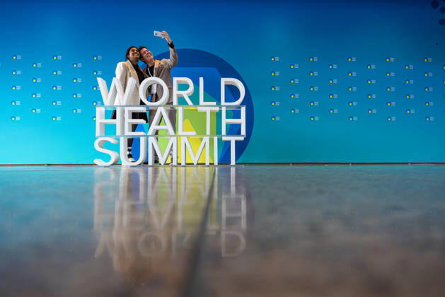 World Health Summit 2026: Global Health Policy, Germany, Berlin, October 11, 2026. A 3D sign for the World Health Summit at the InterContinental Hotel in Berlin, where the international health summit is taking place.
