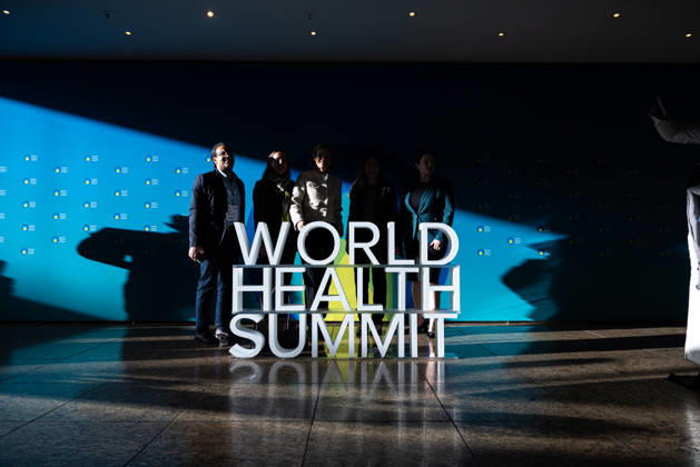 World Health Summit 2026: Global Health Policy, Germany, Berlin, October 11, 2026. A 3D sign for the World Health Summit at the InterContinental Hotel in Berlin, where the international health summit is taking place.