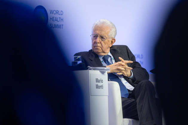 World Health Summit 2026, Germany, Berlin, October 11, 2026 Former Italian Prime Minister Prof. Dr. Mario Monti during a panel di