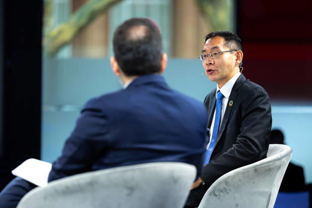 World Health Summit 2026, Berlin, Germany, on October 11, 2026. Prof. Dr. Teo Yik Ying, Dean of the Saw Swee Hock School of Public Health and Vice President of the National University of Singapore, during the panel discussion on