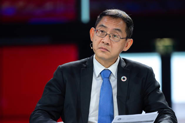 World Health Summit 2026, Berlin, Germany, on October 11, 2026. Prof. Dr. Teo Yik Ying, Dean of the Saw Swee Hock School of Public Health and Vice President of the National University of Singapore, during the panel discussion on
