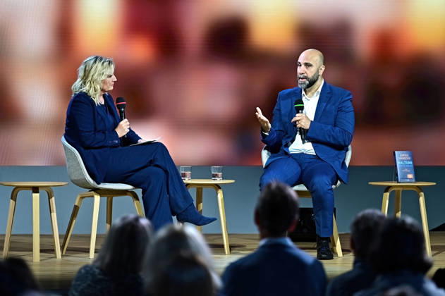 Frankfurt Book Fair 2026: Author Ahmad Mansour in conversation with Inga Kühn on October 11, 2026, at the Frankfurt Book Fair 20261011MWI155796