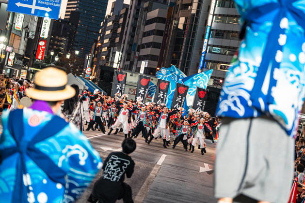 General view, October 11, 2026 - Dancers perform during the main festival of the 27th Tokyo Yosakoi Festival in Ikebukuro, Tokyo, Japan, on October 11, 2026. Held as part of Fukuro Matsuri, the annual dance festival brings together approximately 100 teams and 5,000 performers from across Japan, filling the streets with colorful costumes, synchronized choreography, and energetic yosakoi performances.  aflo_355096962